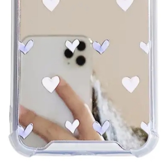 Brand new Apple IPhone 14 Pro Max Mirror Heart 🩶🩶🩶Silicone Phone - Picture 4 of 6